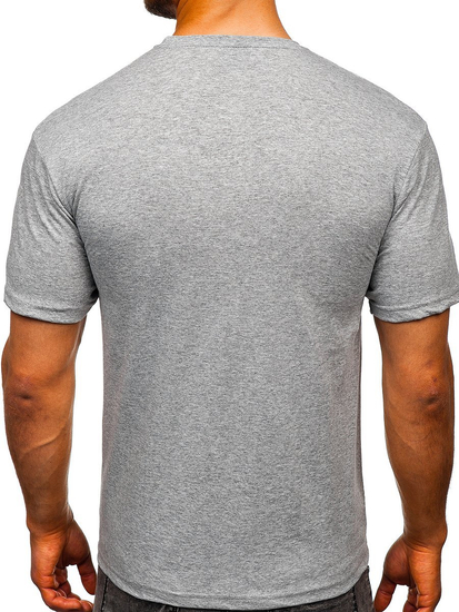 Mintás férfi póló szürke Bolf 14336