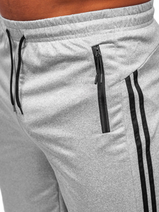 Férfi rövid szabadidőnadrág szürke színben Bolf 68058