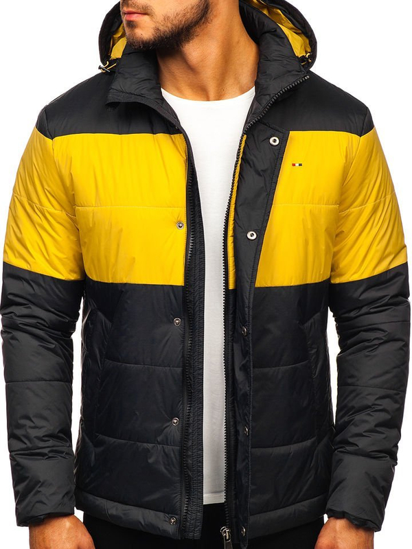 Átmeneti férfi sportdzseki fekete Bolf 1982