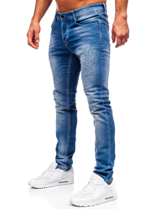 Kék farmer férfi nadrág slim fit Bolf MP0009B