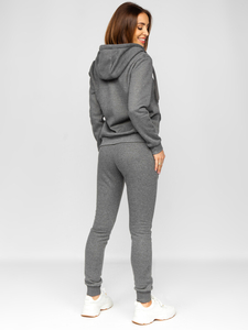 Grafit színű kétrészes női melegítő együttes Bolf 0003