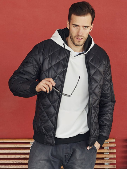 Átmeneti férfi bomber dzseki fekete színben Bolf AK76-A