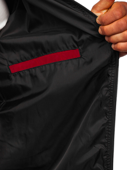 Átmeneti férfi dzseki bordó színben Bolf W3908