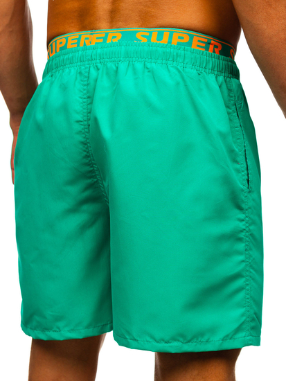 Sötétzöld férfi fürdőnadrág Bolf HN122