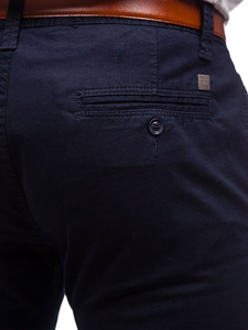 Férfi chino nadrág gránátkék színben Bolf KA6807-11
