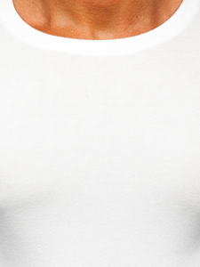 Férfi pulóver fehér színben Bolf MMB602