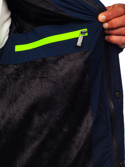 Steppelt téli férfi dzseki gránátkék színben Bolf 22M55