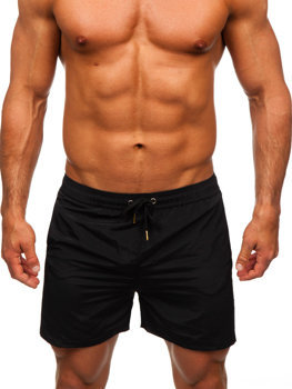 Fekete férfi rövid úszónadrág Bolf XL018