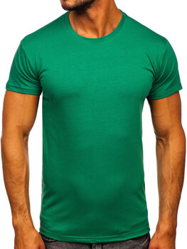 Férfi póló minta nélkül zöld színben Bolf 2005-101