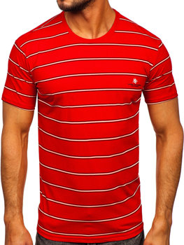 Férfi póló piros színben Bolf 14952