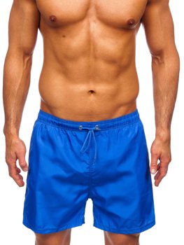 Férfi rövid úszónadrág kék színben Bolf YW02002
