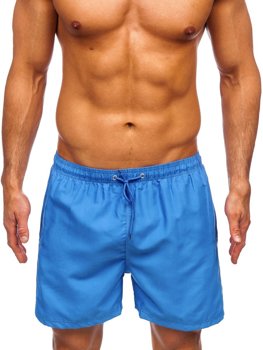 Férfi rövid úszónadrág kék színben Bolf YW07001