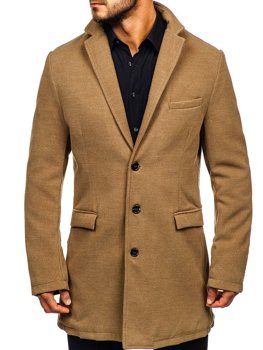 Férfi téli kabát camel színben Bolf 1047-1