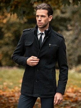 Férfi téli kabát fekete Bolf 8856B