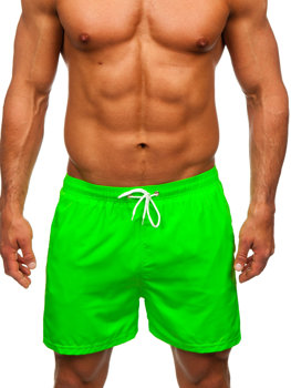 Neonzöld férfi rövid úszónadrág Bolf XL019