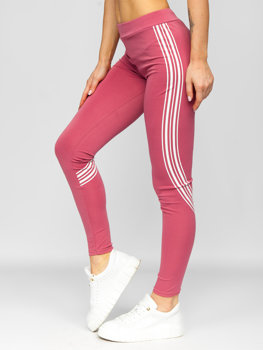 Sötét rózsaszín színű női leggings Bolf W7155