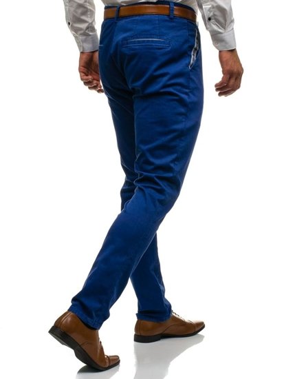 Alkalmi férfi nadrág kék színben Bolf 4326