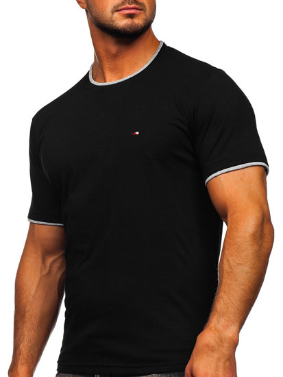 Fekete férfi t-shirt Bolf 14316