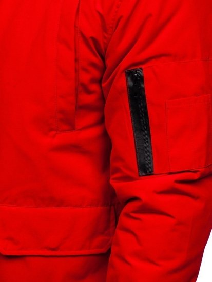 Férfi átmeneti dzseki piros Bolf 2019005
