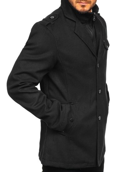 Férfi kabát fekete Bolf 8853