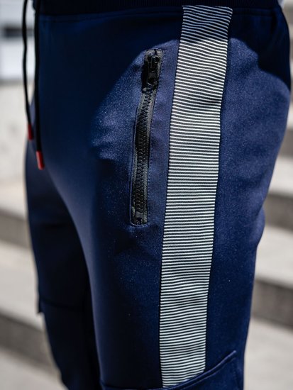 Férfi katonai jogger nadrág gránátkék színben Bolf K10283