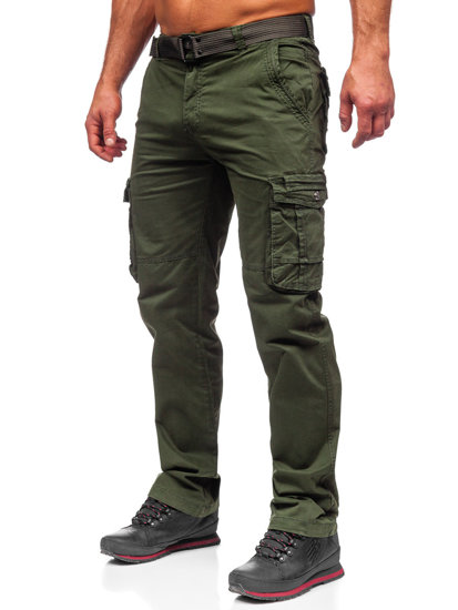 Férfi katonai nadrág övvel grafit színben Bolf CT8905