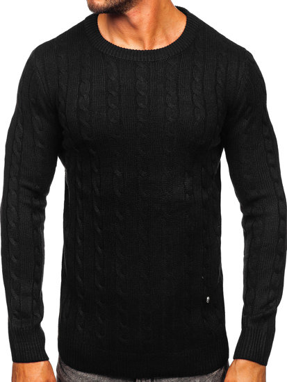 Férfi pulóver fekete színben Bolf MM6021