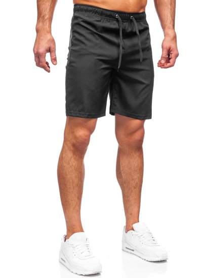 Férfi sport rövidnadrág fekete színben Bolf HH037