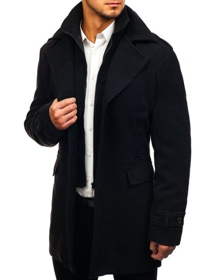 Férfi téli kabát fekete Bolf 1808-A