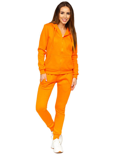 Narancssárga színű kétrészes női melegítő együttes Bolf 0003