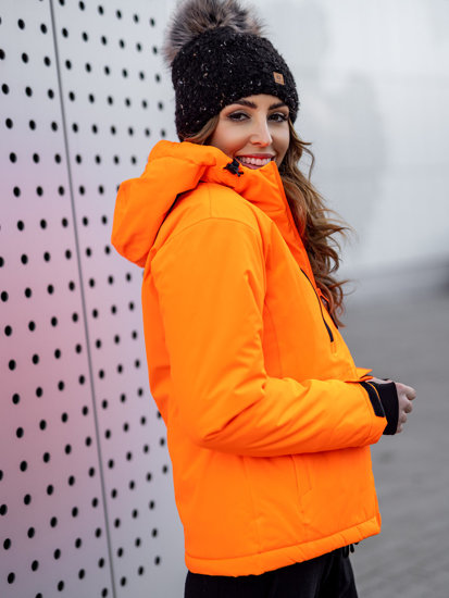 Narancssárga színű téli női sportdzseki Bolf HH012