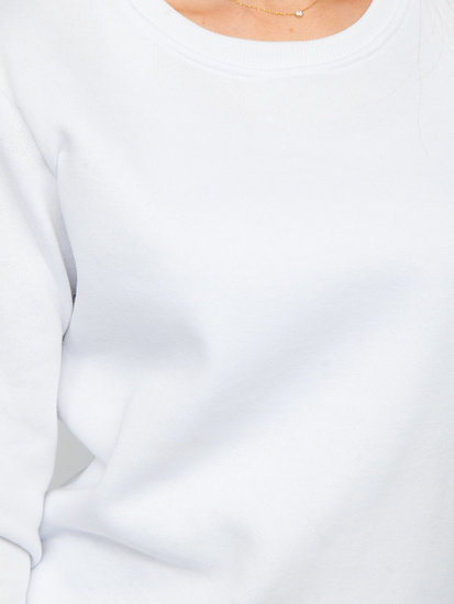 Női pulcsi fehér színben Bolf W01