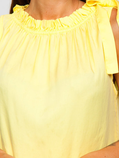 Női ruha sárga színben Bolf 9785