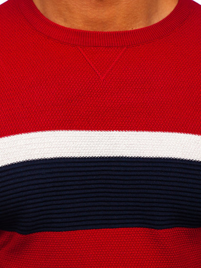 Piros férfi pulóver Bolf H2115