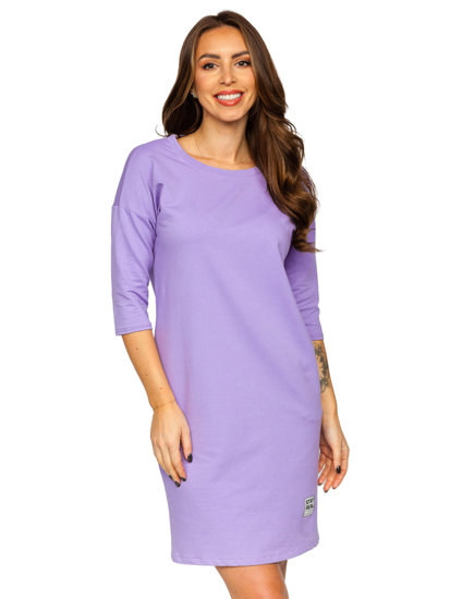 Szabadidős női ruha lila színben Bolf 633