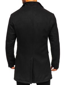  Férfi téli kabát fekete színben Bolf 1047-1