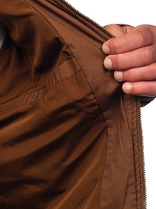 Átmeneti férfi dzseki barna színben Bolf 84M3002