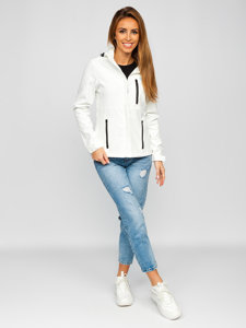 Átmeneti női softshell dzseki fehér színben Bolf HH028