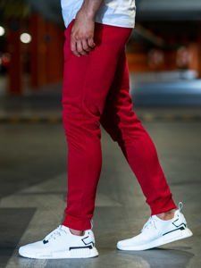 Férfi jogger nadrág bordó színben Bolf XW01