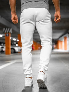 Férfi jogger nadrág fehér színben Bolf XW01-A