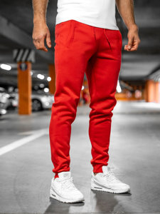 Férfi jogger nadrág piros színben Bolf XW01-A