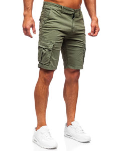 Férfi katonai rövidnadrág zöld színben Bolf YF2225