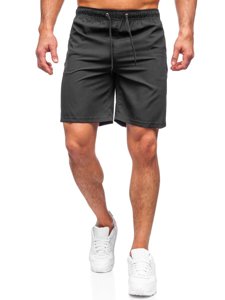 Férfi sport rövidnadrág fekete színben Bolf HH037