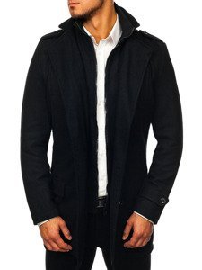 Férfi téli dzseki fekete színben Bolf NZ02
