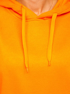 Narancssárga kenguruzsebes női pulcsi Bolf W02B