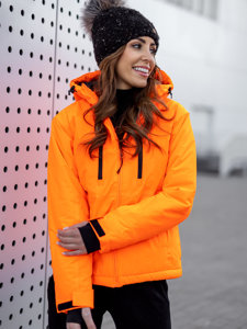 Narancssárga színű téli női sportdzseki Bolf HH012