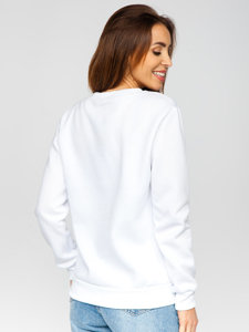 Női pulcsi fehér színben Bolf W01