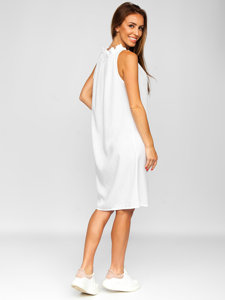 Női ruha fehér színben Bolf 9785