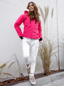 Rózsaszín színű téli női sportdzseki Bolf HH012