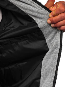 Steppelt férfi mellény kapucnival fekete színben Bolf 5M751